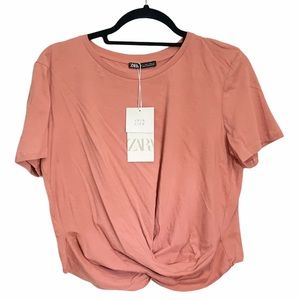 Zara Front-Knotted T Shirt